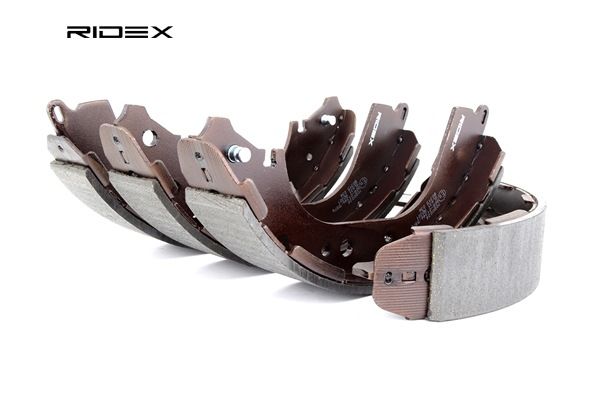 RIDEX 70B0034: Bremsbackensatz Hinterachse, ohne Hebel, ohne Handbremshebel