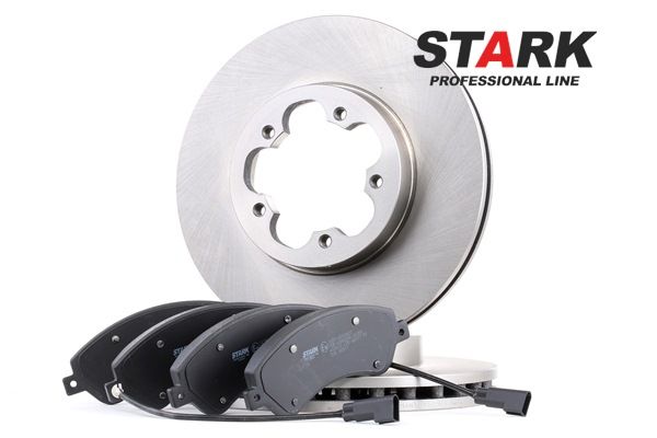 STARK SKBK-1090253: Kit de discos de freno y pastillas Eje delantero, Ø: 280mm, ventilado