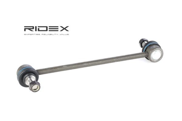 RIDEX 3229S0345: Drążek / wspornik, stabilizator oś przednia po obydwu stronach, 240[mm], Stal