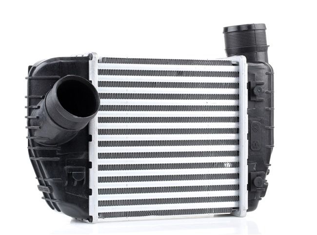 RIDEX 468I0038: Intercooler Aluminium, plast