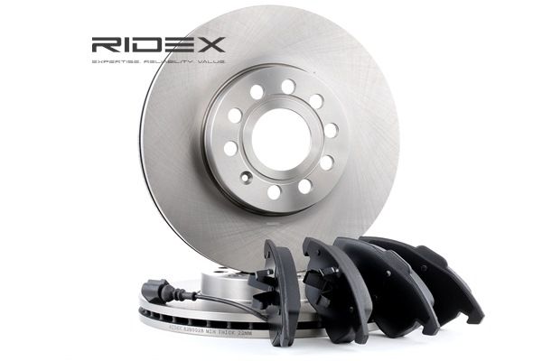 RIDEX 3405B0010: Pidurikomplekt, ketaspidur Esisild, Ø: 288mm, õhutusega
