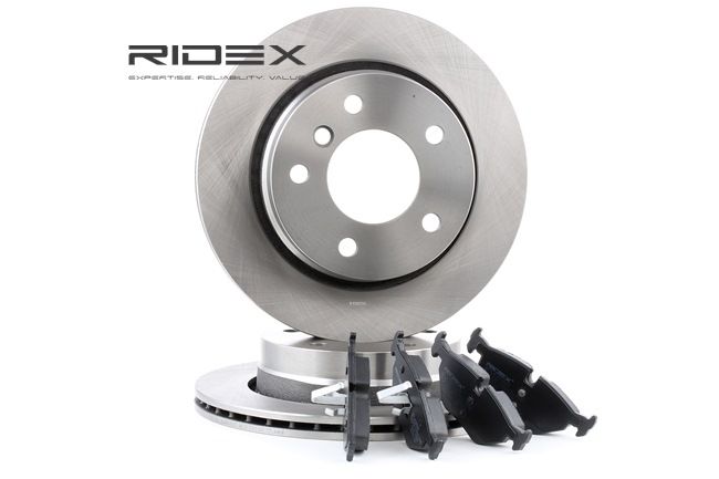 RIDEX 3405B0024: Bremsscheiben und -beläge Hinterachse, Ø: 276mm, innenbelüftet