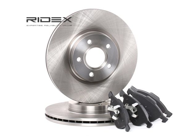 RIDEX 3405B0062 Bremsscheiben und -beläge Vorderachse, Ø: 300mm, Belüftet