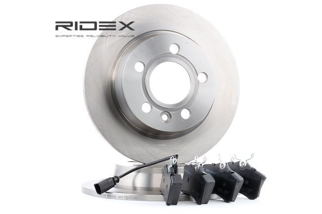 RIDEX 3405B0038: Stabdžių rinkinys, diskiniai stabdžiai galinė ašis, Ø: 268mm, visiškai