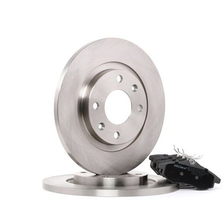 RIDEX 3405B0047: Fék készlet, tárcsafék elsőtengely, Ø: 266mm, tele