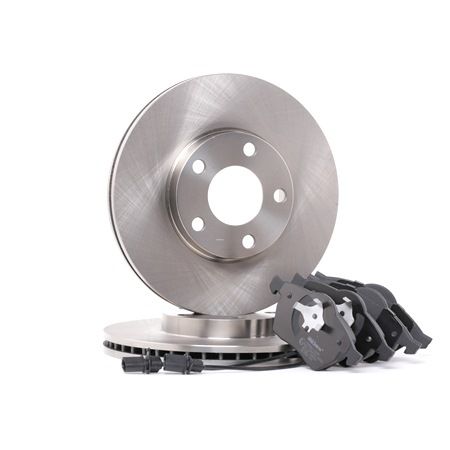 RIDEX 3405B0041: Kit de discos de freno y pastillas Eje delantero, Ø: 282mm, ventilado, Chapa antichirridos