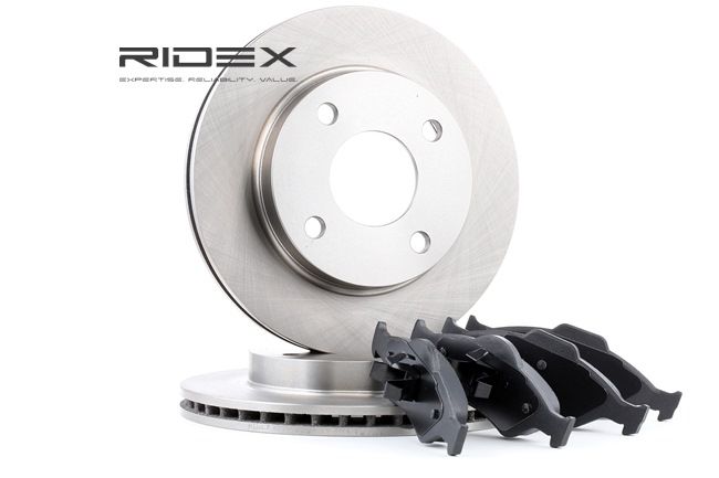 RIDEX 3405B0098: Pidurikomplekt, ketaspidur Esisild, Ø: 240mm, õhutusega