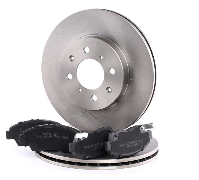 RIDEX 3405B0088: Sada bŕzd, Kotúčová brzda predna naprava, Ø: 262mm, vetraný