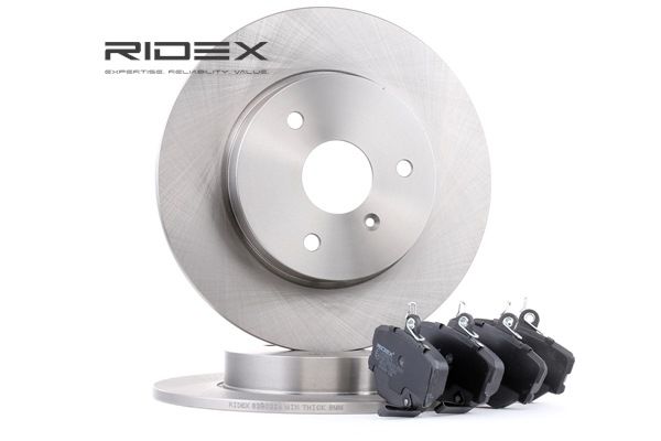 RIDEX 3405B0053 Σετ φρένων, δισκόφρενα SMART FORTWO Κουπέ (450) 61 PS Βενζίνη κόστος