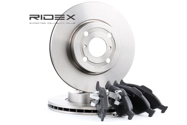 RIDEX 3405B0237 Σετ φρένων, δισκόφρενα TOYOTA Yaris Hatchback (_P13_) 90 PS Πετρέλαιο κόστος