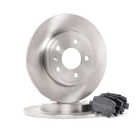 RIDEX 3405B0186: Fék készlet, tárcsafék hátsótengely, Ø: 288mm, tele, csikorgásgátló lemezzel