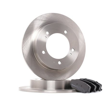 RIDEX 3405B0259: Kit de discos de freno y pastillas Eje delantero, Ø: 290mm, macizo