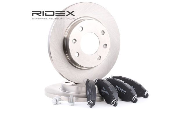 RIDEX 3405B0027 Kit de discos de freno y pastillas PEUGEOT 206 Fastback (2A/C) 60 cv Gasolina costo