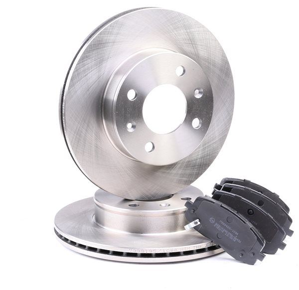 RIDEX 3405B0087: Kit de discos de freno y pastillas Eje delantero, Ø: 241mm, ventilado
