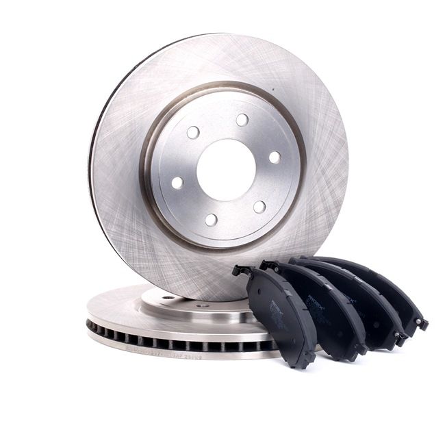 RIDEX 3405B0204: Kit de discos de freno y pastillas Eje delantero, Ø: 296mm, ventilación interna
