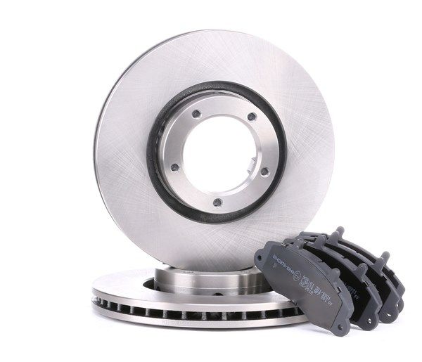 RIDEX 3405B0224: Bremsscheiben und -beläge Vorderachse, Ø: 254mm, Belüftet