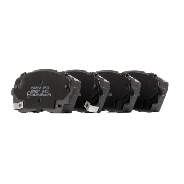 RIDEX 402B1052 Stabdžių kaladėlės KIA Ray MPV 78 AG benzinas kaina