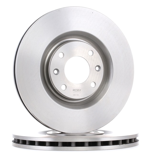 RIDEX 82B1158: Remschijf Vooras, Ø: 304,9mm, Geventileerd, Gietijzer, Ø: 304,9mm, Geen coating, Zonder schroeven