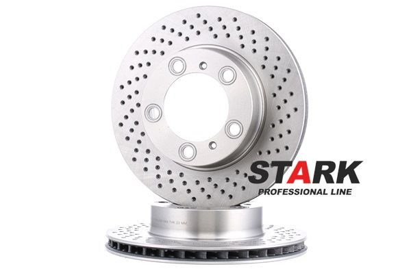 STARK SKBD-0023360: Disc de frână Axa fata dreapta, Ř: 297,8mm, ventilat, Fonta, Ř: 297,8mm, netratat, fara suruburi