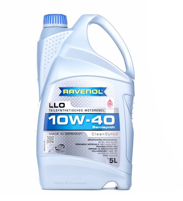 RAVENOL 1112112-005-01-999: Motorolje 5l, 10W-40 LLO
