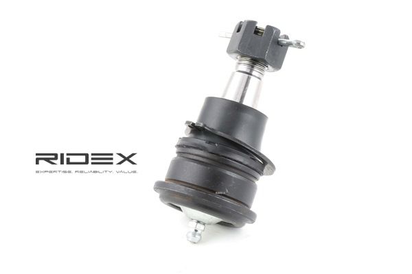 RIDEX 2462S0062: Rótula de suspensión Eje delantero, eje delantero, ambos lados, exterior, ambos lados, 18,6mm, con tuerca