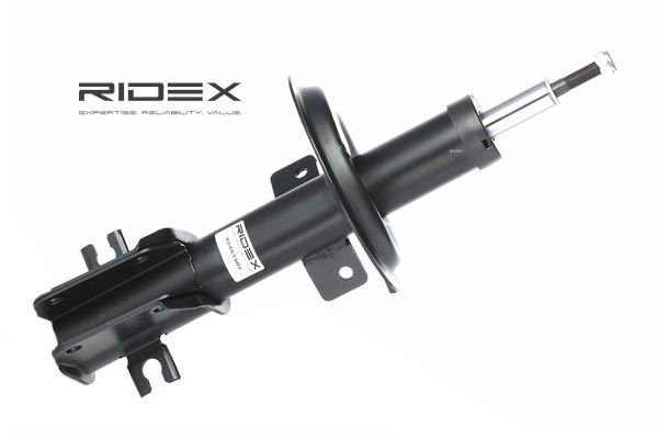 RIDEX 854S1502: Amortiguador Eje delantero, Presión de gas, Columna de amortiguador