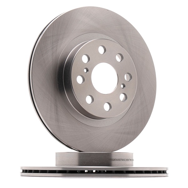 RIDEX 82B1233: Disque de frein Essieu arrière, Ø: 262,6mm, ventilé, Fonte, Ø: 262,6mm, nu/non protégé/non plastifié, sans vis/boulons