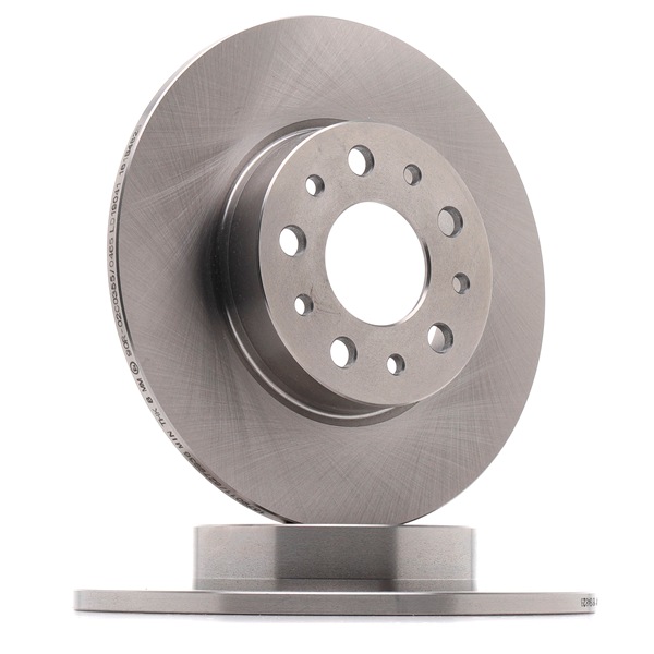 RIDEX 82B1235: Bremsscheibe Hinterachse, Ø: 251mm, voll, Gusseisen, Ø: 251mm, unbeschichtet, ohne Schrauben