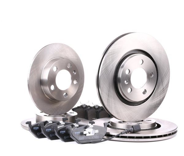 STARK SKBK-1090285: Bremsscheiben und -beläge Hinterachse, Vorderachse, Ø: 230, 280mm, voll, innenbelüftet