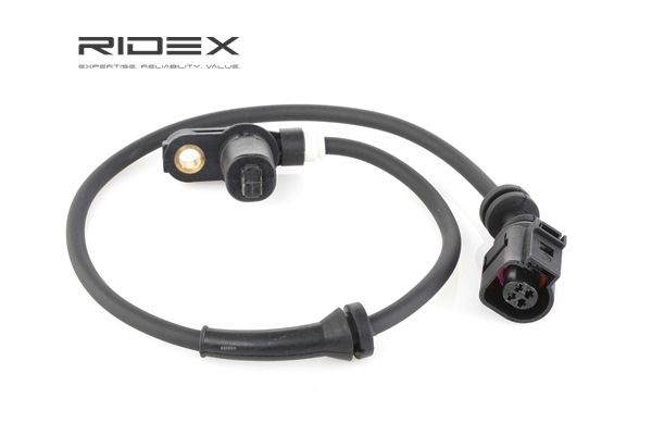 RIDEX 412W0159: Sensor ABS eje delantero, ambos lados, Eje delantero, derecha, 550mm, con cable