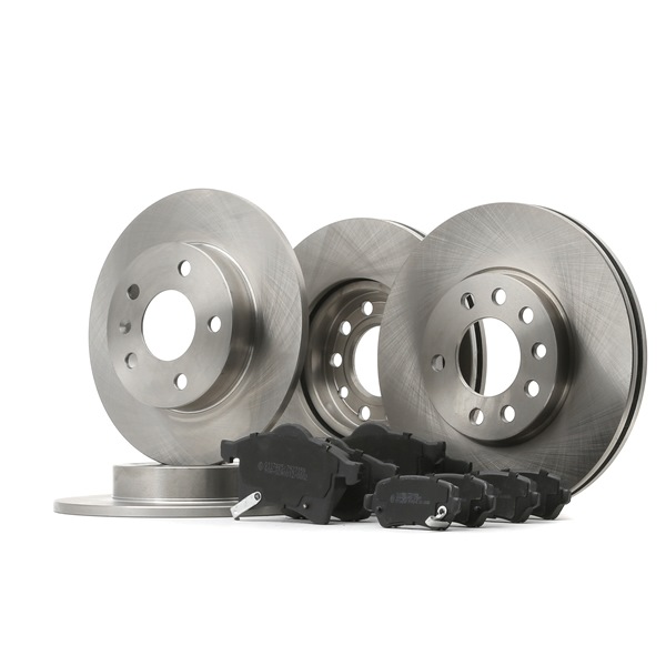 STARK SKBK-1090293: Kit de discos de freno y pastillas Eje trasero, Eje delantero, Ø: 264, 280mm, macizo, ventilación interna