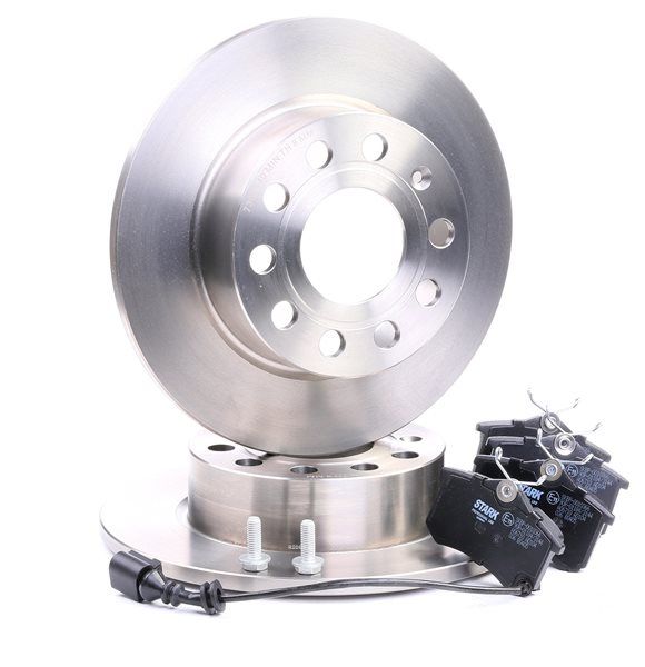 STARK SKBK-1090314: Disques et plaquettes de freins Essieu arrière, Ø: 255mm, plein