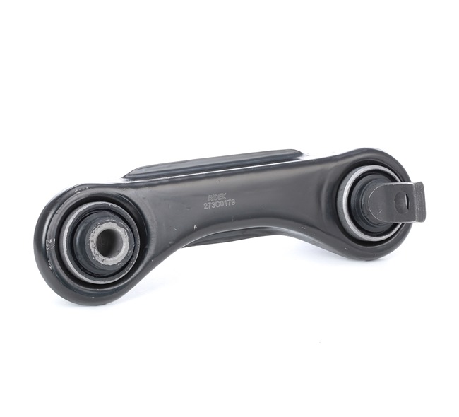 RIDEX 273C0179: Draagarm Schuin (dwars), Achteras links, Staal, Met rubberlager