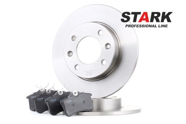 STARK SKBK-1090342: Bremsscheiben und -beläge Hinterachse, Ø: 247mm, voll