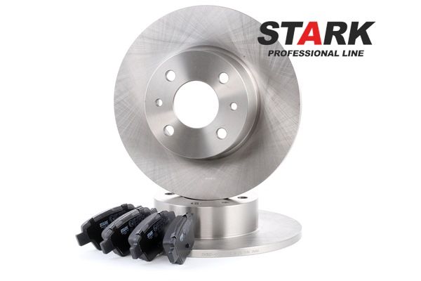 STARK SKBK-1090347: Disques et plaquettes de freins Essieu arrière, plein