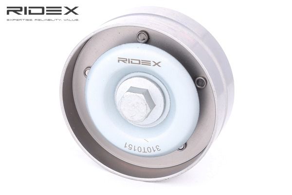 RIDEX 310T0151: Spannrolle, Keilrippenriemen Ø: 70mm, Ø: 70mm, mit Schraube