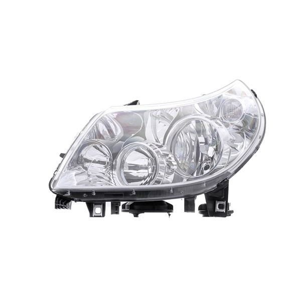 ABAKUS 552-1124L-LD-EM: Faro anteriore H7, H7/H1, PY21W, W5W, H1, senza portalampada, con motore regolazione assetto fari, Colore lente indicatore direzione: cristallino