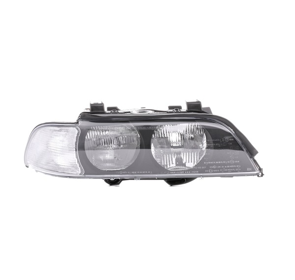 ABAKUS 444-1119R-LDEMC: Scheinwerfer rechts, H7, HB3, ohne Glühlampe, mit Stellmotor für LWR, Lichtscheibenfarbe Blinkleuchte: glasklar