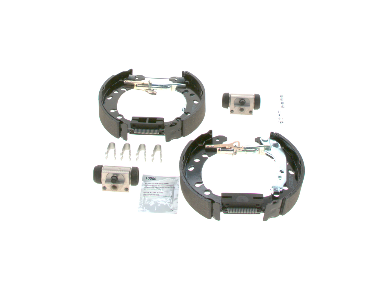 BOSCH 0 204 114 692 Σετ φρένων, ταμπουρόφρενα TOYOTA Yaris Hatchback (_P13_) 99 PS Βενζίνη κόστος