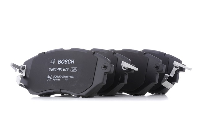 BOSCH 0 986 494 679: Juego de pastillas de freno Chapa antichirridos
