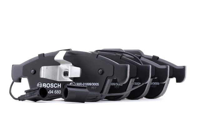 BOSCH 0 986 494 680: Bremsbeläge mit Kolbenclip, mit Anti-Quietsch-Blech