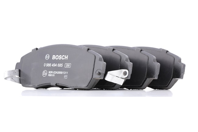 BOSCH 0 986 494 685: Bremsbeläge mit Anti-Quietsch-Blech
