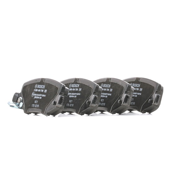 BOSCH 0 986 494 706: Bremsbeläge mit Anti-Quietsch-Blech