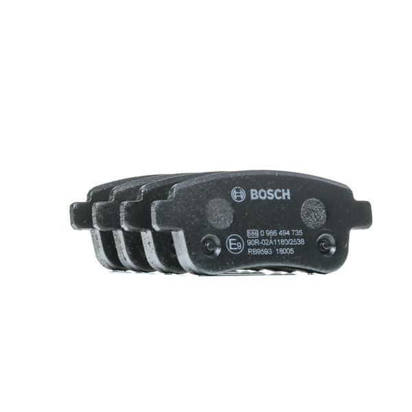 BOSCH 0 986 494 735: Brzdové platničky so skrutkami, s montaznym navodom