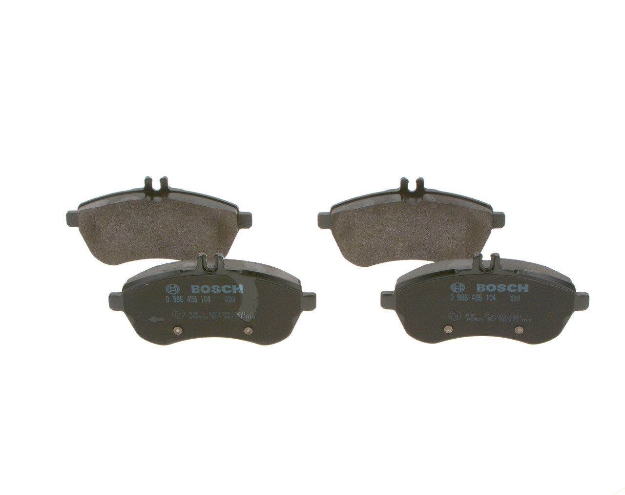 BOSCH 0 986 495 104 Τακάκια φρένων MERCEDES-BENZ C-class T-modell (S204) 204 PS Πετρέλαιο κόστος