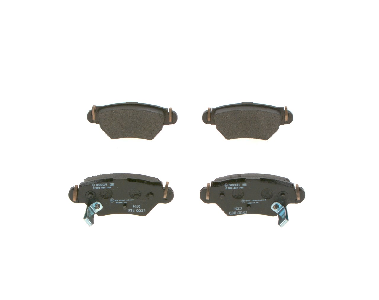 BOSCH 0 986 495 250 Remblokken OPEL Astra G CC (T98) 125 Pk Benzine kosten