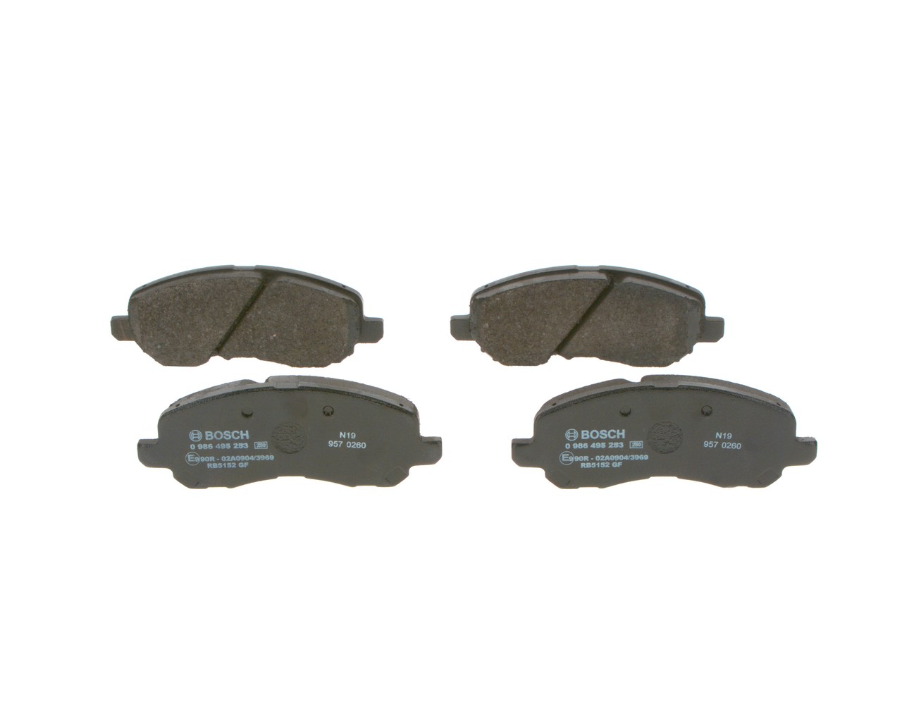 BOSCH 0 986 495 253 Bremseklodser MITSUBISHI Lancer 7 Limousine (CS_A, CT_A) 110 HK Benzin hvad koster