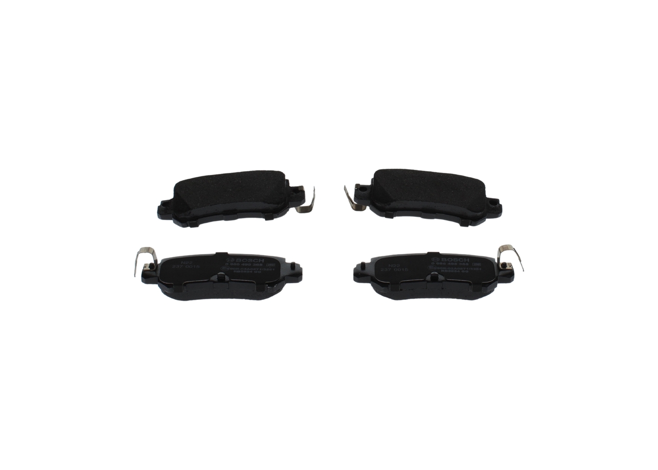 BOSCH 0 986 495 368 Bremsbeläge MAZDA 2 Schrägheck (DL, DJ) 1.5 (DJLFS, DJ2HA) 110 PS Benzin