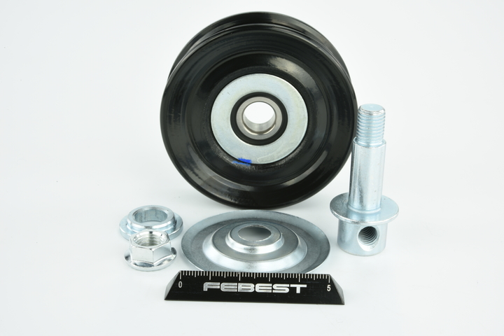 FEBEST 0187-GX110: Feszítőgörgő, hosszbordás szíj Ø: 70mm, Ø: 70mm
