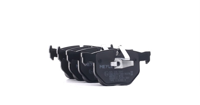 MEYLE 025 235 5017: Bremsbeläge Hinterachse, mit Anti-Quietsch-Blech, ORIGINAL Quality